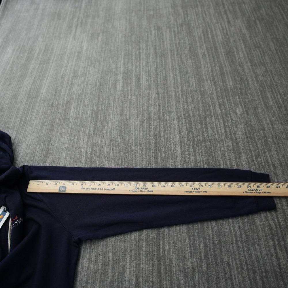 Oracle Hoodie Men Marine Layer Dark Blue Full Zip Fleece Cloud World 22 Large - Picture 5 of 15